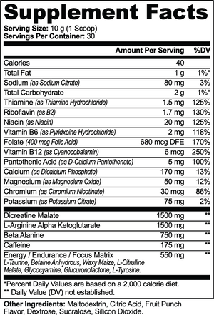 Ignite-Performance Pre-Workout (Fruit Punch)