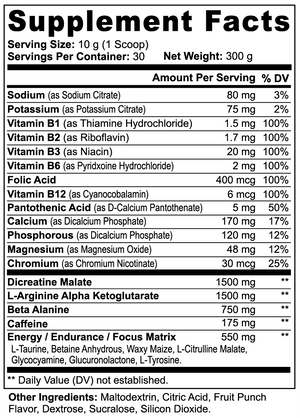 Ignite-Performance Pre-Workout (Fruit Punch)